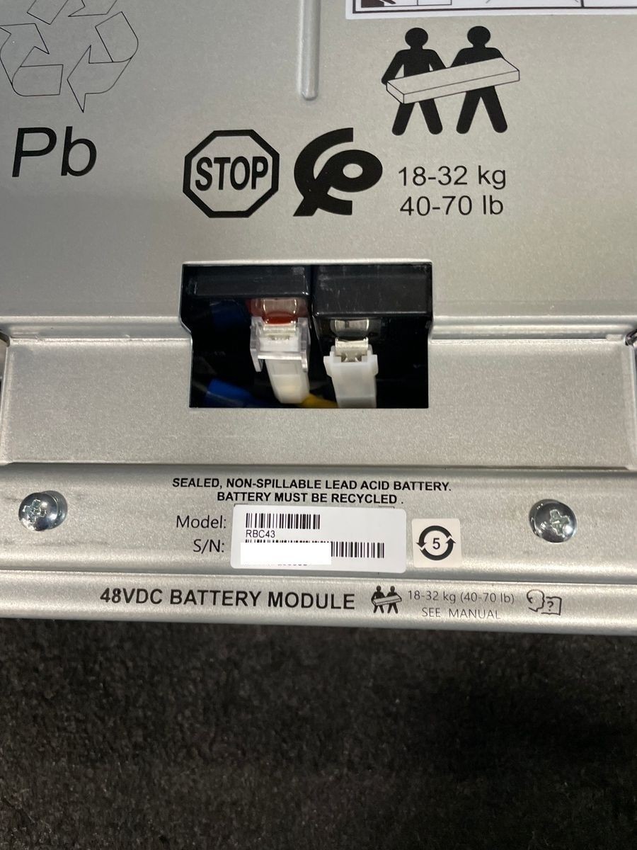 APC RBC43 Replacement Battery Cartridge for Smart-UPS Line Interactive, 48V*