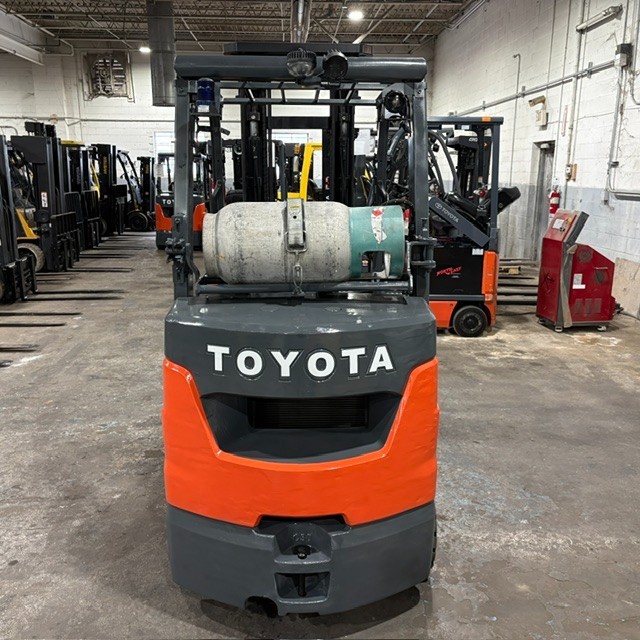 2020 Toyota 8FGCU30 6000lb Used LP Gas Forklift Triple Mast Sideshift 4638 Hours