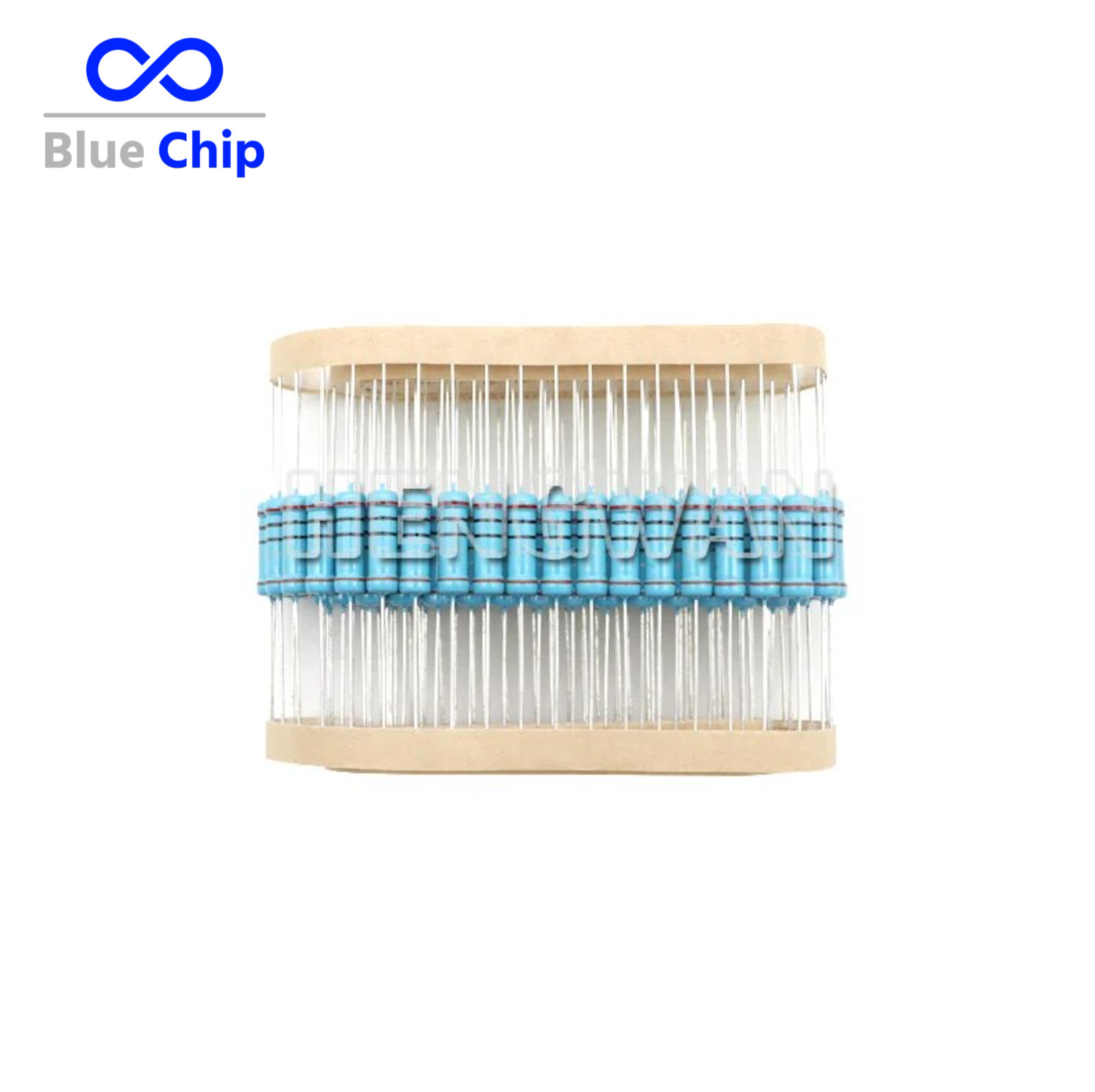 20pcs 2W Resistors Metal Film 1% 1 ohm to 1M ohm 163 values available