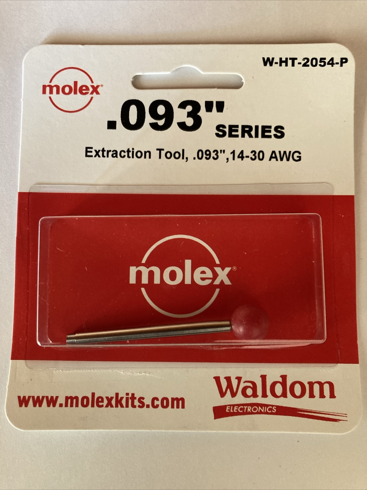 Molex / Waldom W-HT-2054 Extractor Tool for .093″ Series Pins