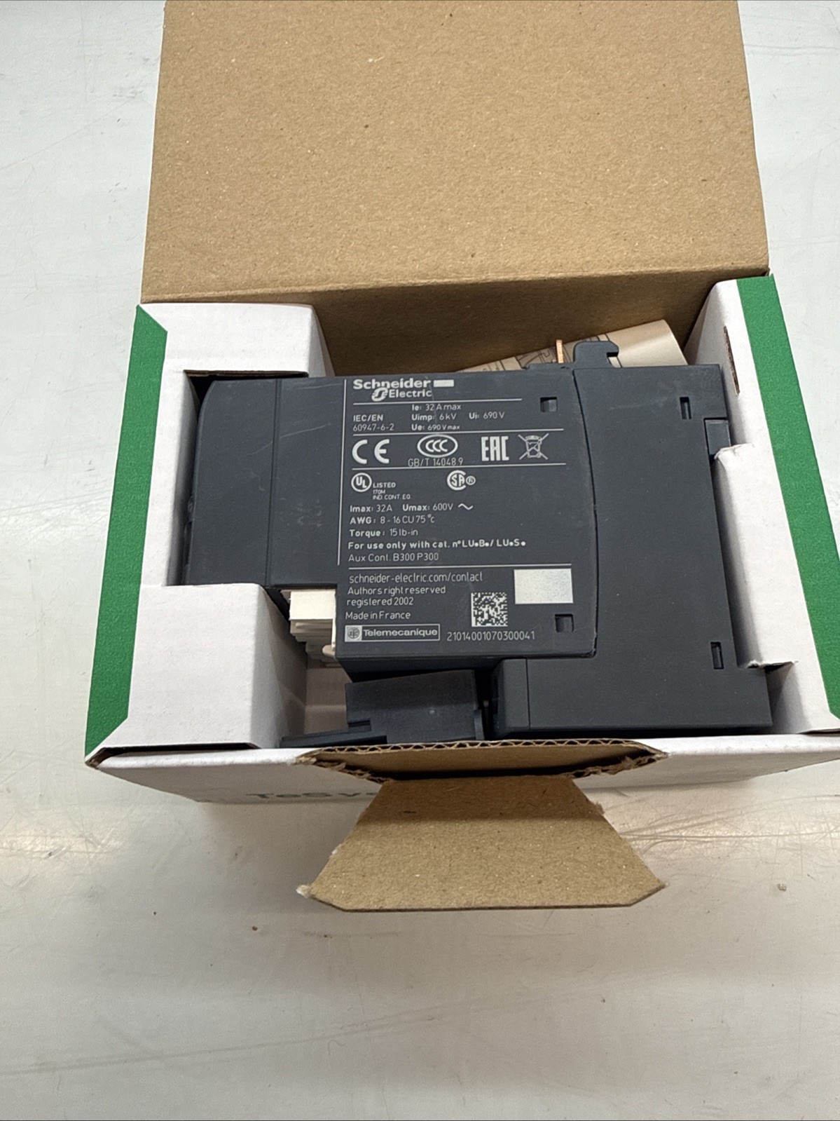 SCHNEIDER ELECTRIC LU2MB0FU REVERSER BLOCK 110-240V TeSys 036380