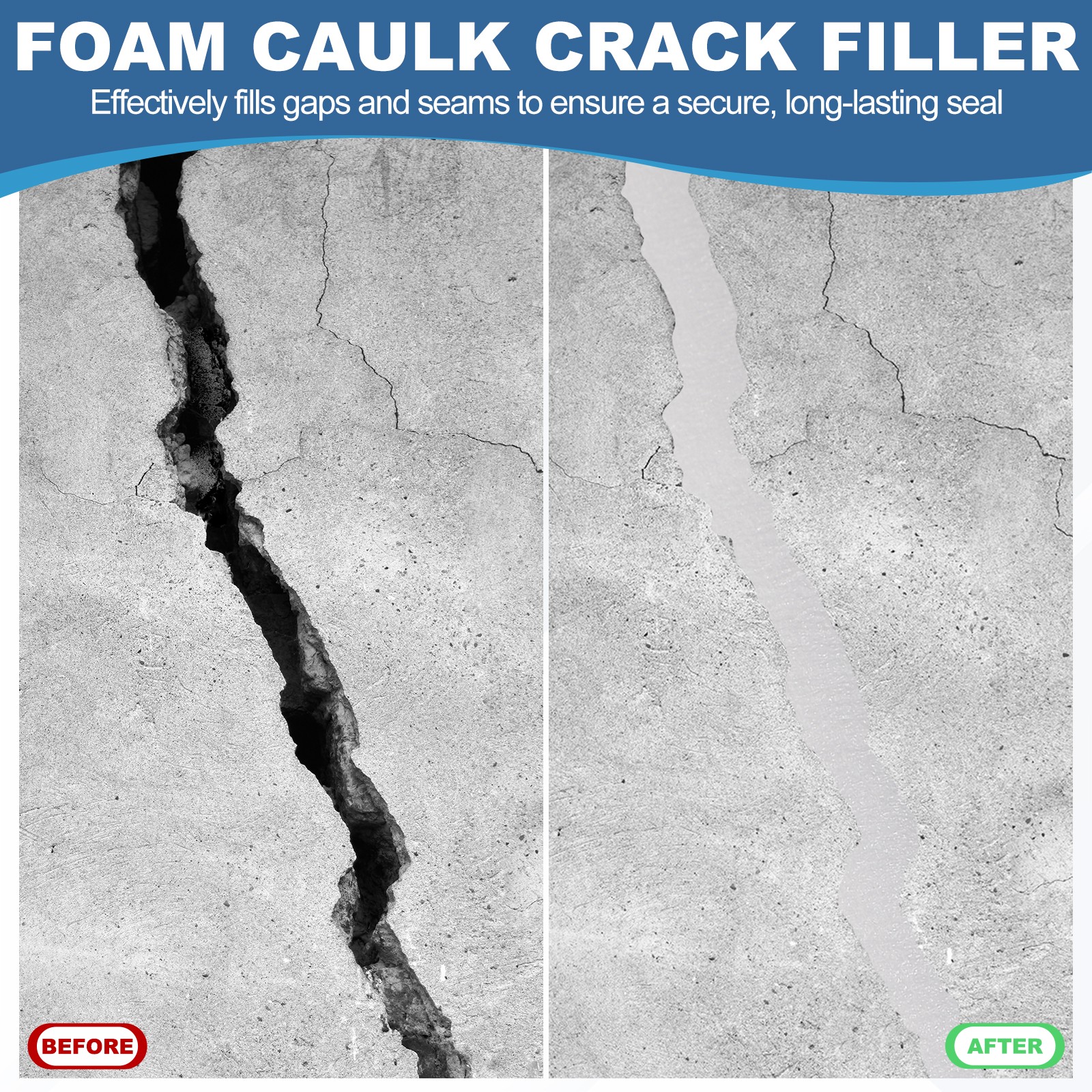 1/2″x16 Ft Backer Rod for Gaps and Joints Foam Caulk Crack Filler White