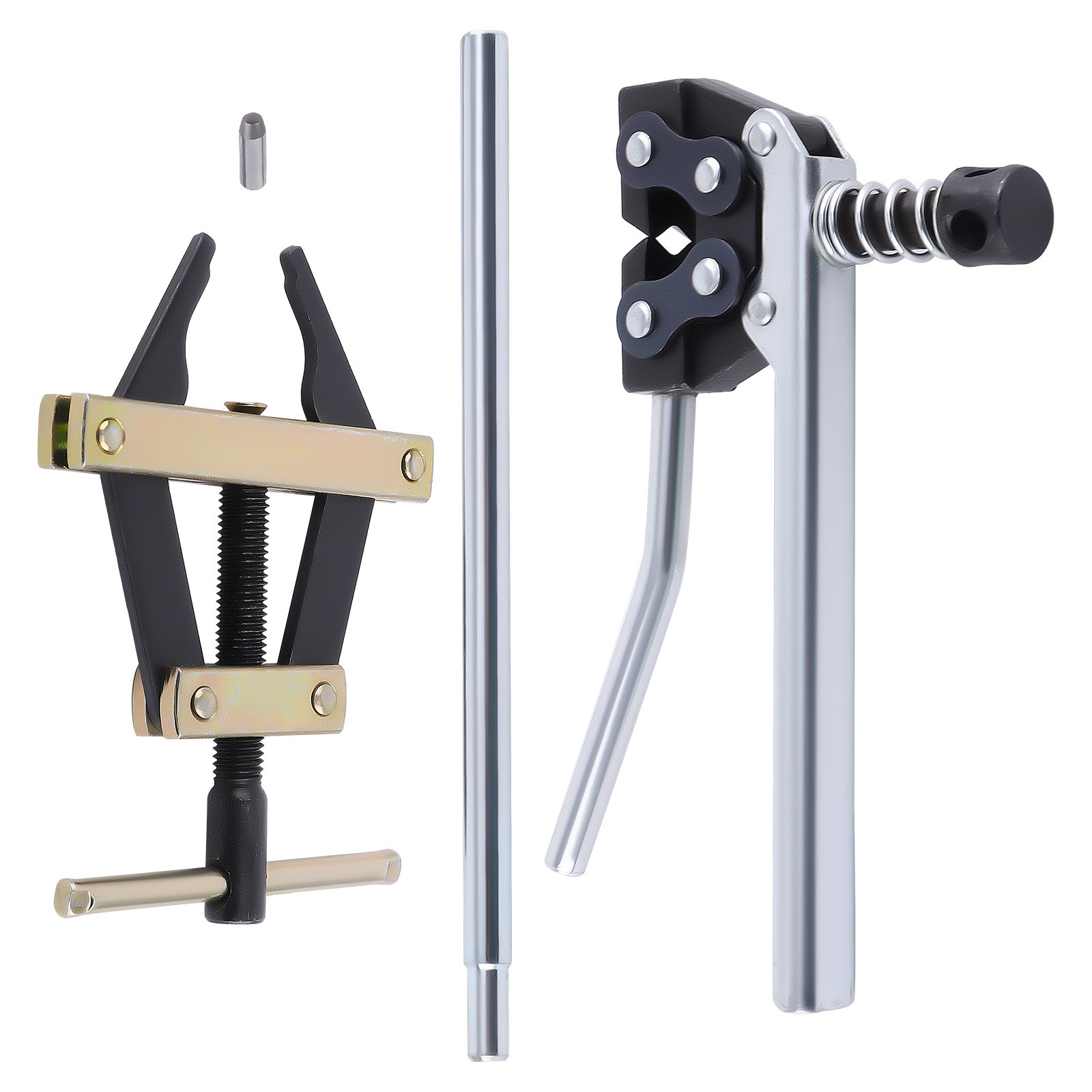 60-100 Roller Chain Connecting Puller Holder+Detacher Breaker Cutter Kit