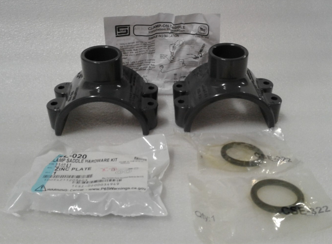 Spears 868-335 SDL DBLE Outlet SOC EPDM/Zinc Hardware 3″ x 1″ – New