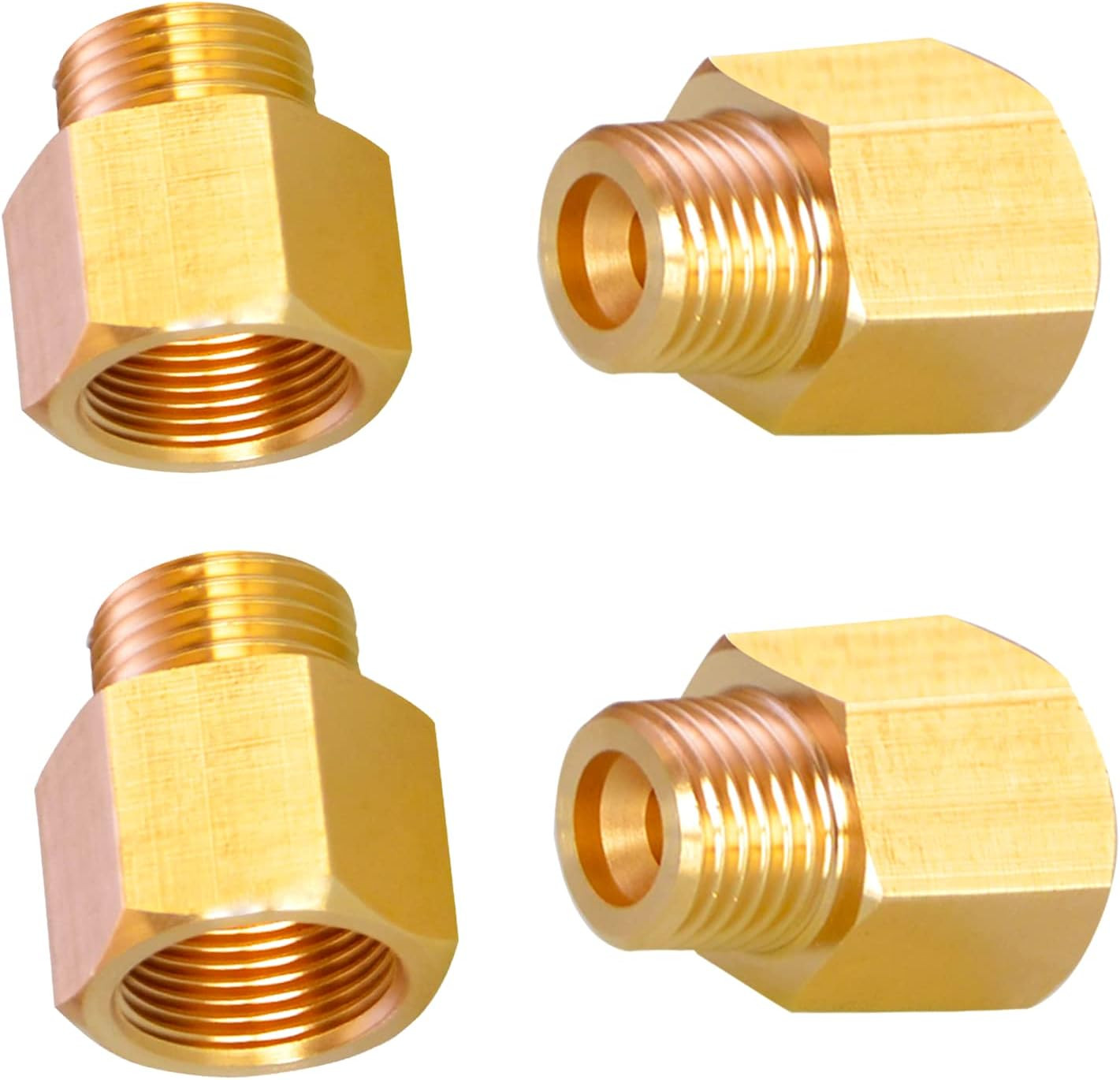 AOPANDA 1/4 NPT Male to 3/8 NPT Female Reducer Adapter, NPT Brass Pipe Fittings