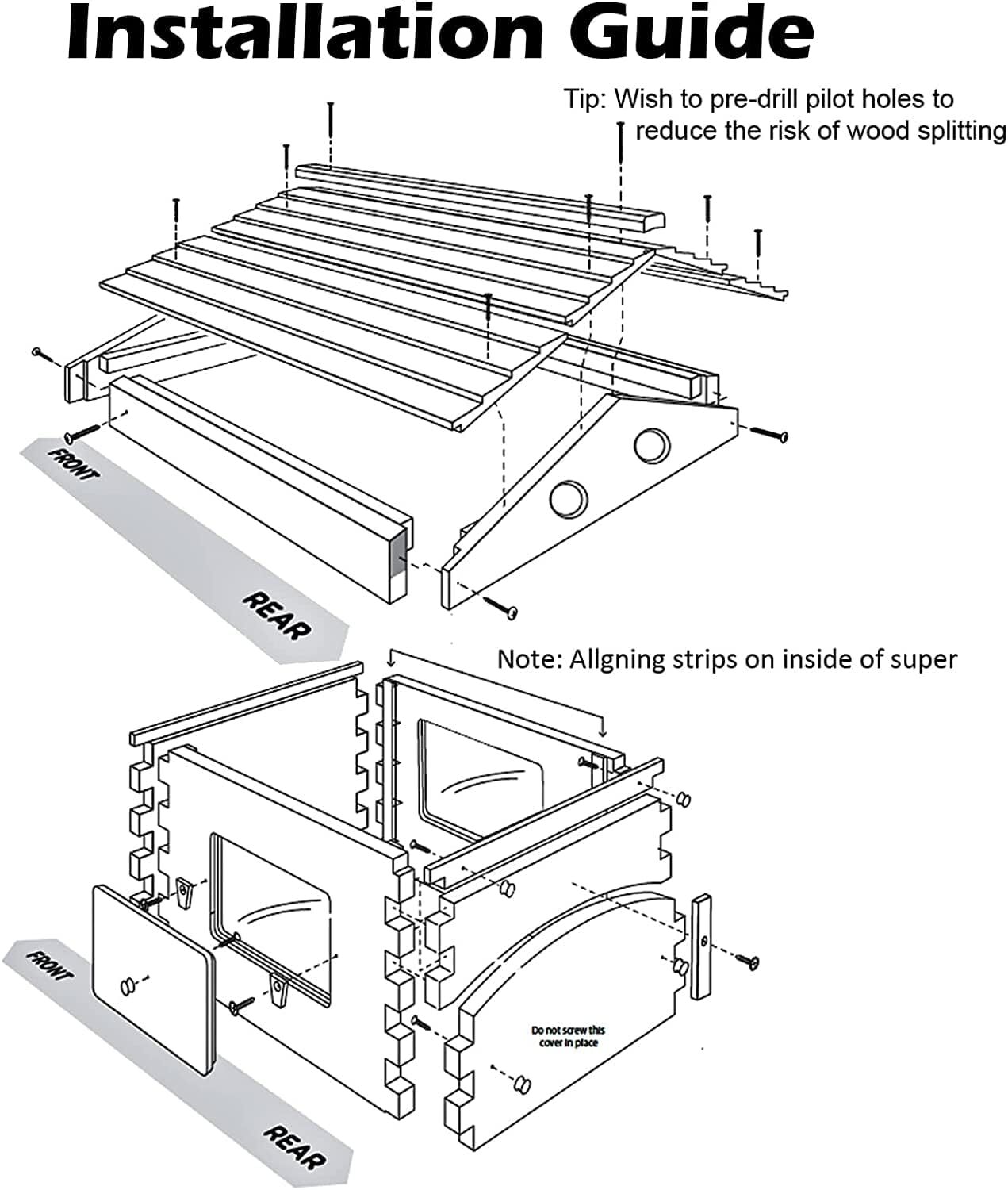 Complete Bee Hives Starter Kit 7 Auto Flow Frames + Beekeeping Supplies Bee Box