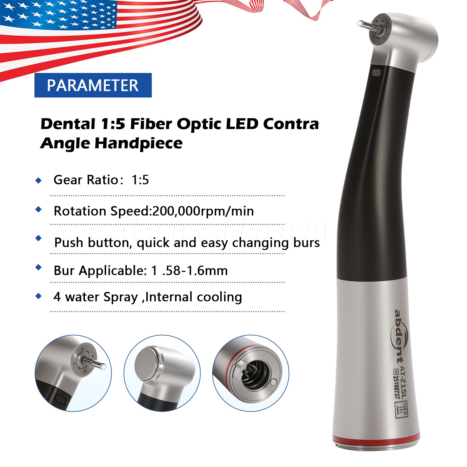 KAV Style LUX 25 LPA 1:5 Electric Attachment Black