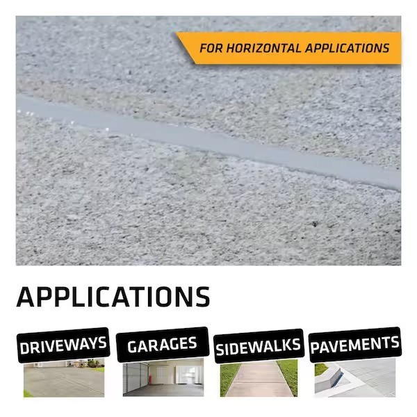 SIKA Sikaflex Self-Leveling Sealant Gray Polyurethane Fast Cure Concrete Crack