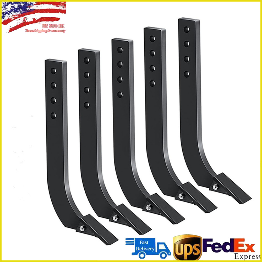 5pcs 18” Box Blade Shank Scarifier Shanks Teeth 4 Holes Box Scraper Shank US