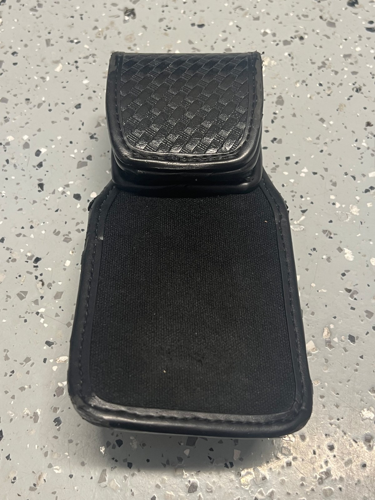 Bianchi Universal Radio Holder Swivel Back Accumold Elite Leather Basket Weave
