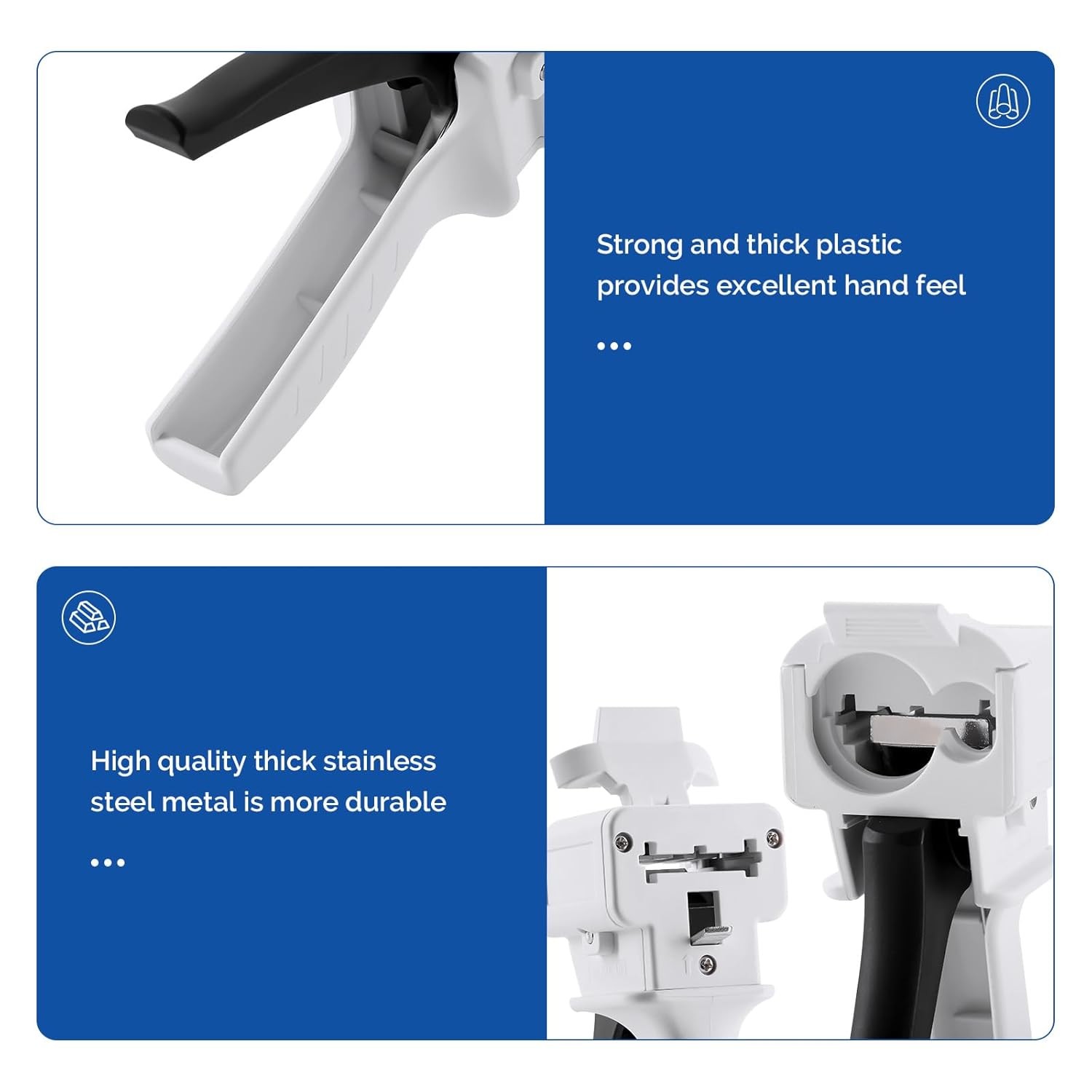 JMU 50ml/75ml Dispensing Gun, 10:1 Ratio Dental Impression Mixing Dispenser Gun