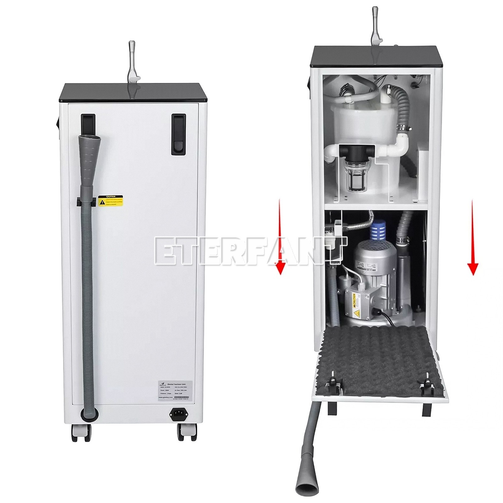 Dental Unit w/Air Compressor Curing Light Scaler 4H/Mobile Suction Unit System