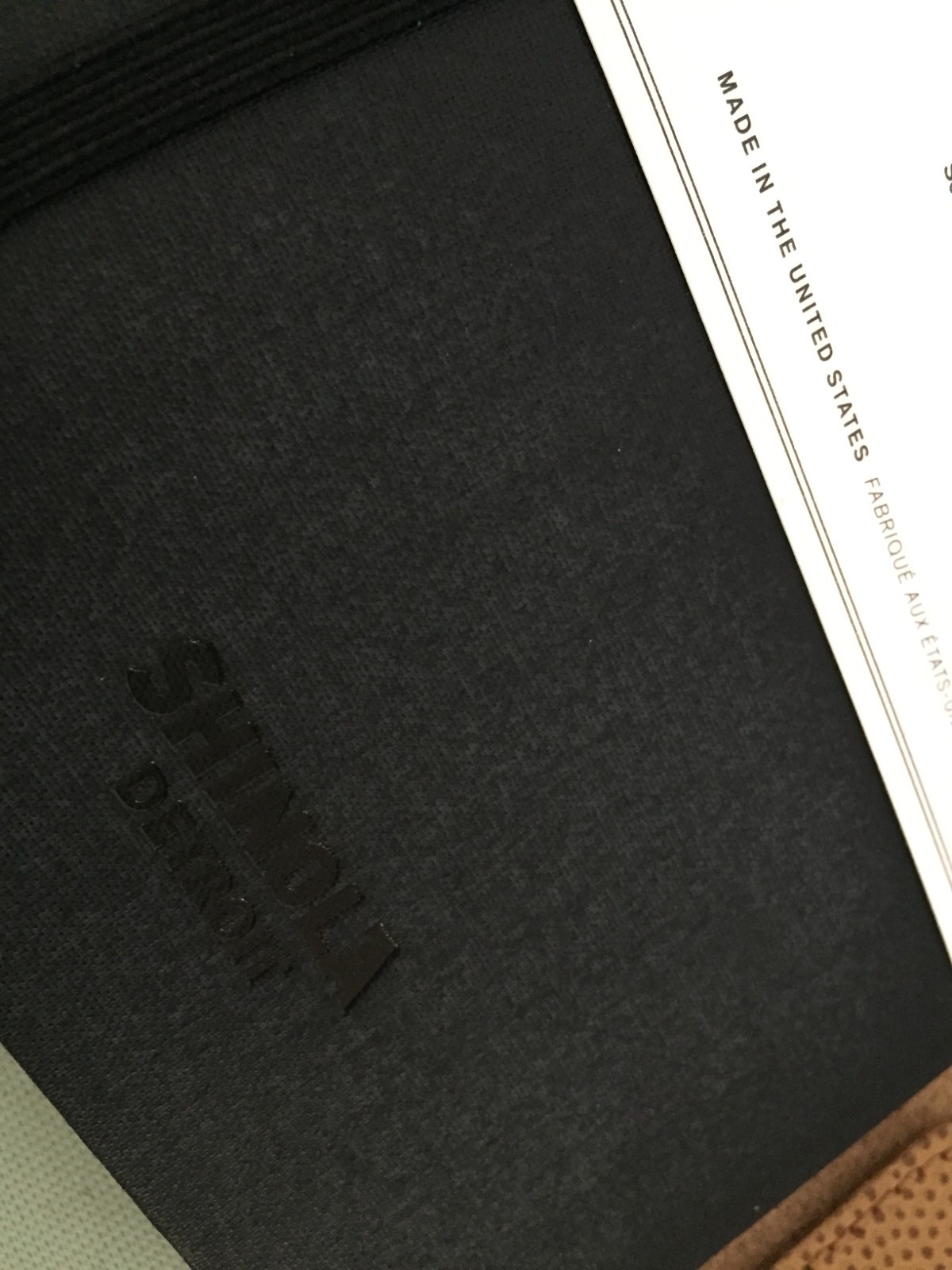 Magna Shinola Detroit Lined Blank Pages Leather Journal Portofilio + Gift Box