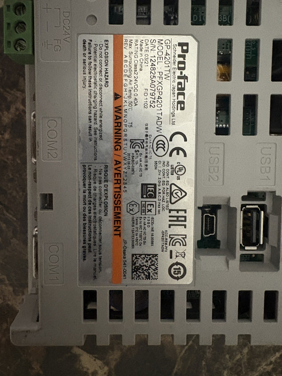 Pro-face Touch Panel PFXGP4201TADW GP-4201TW tested