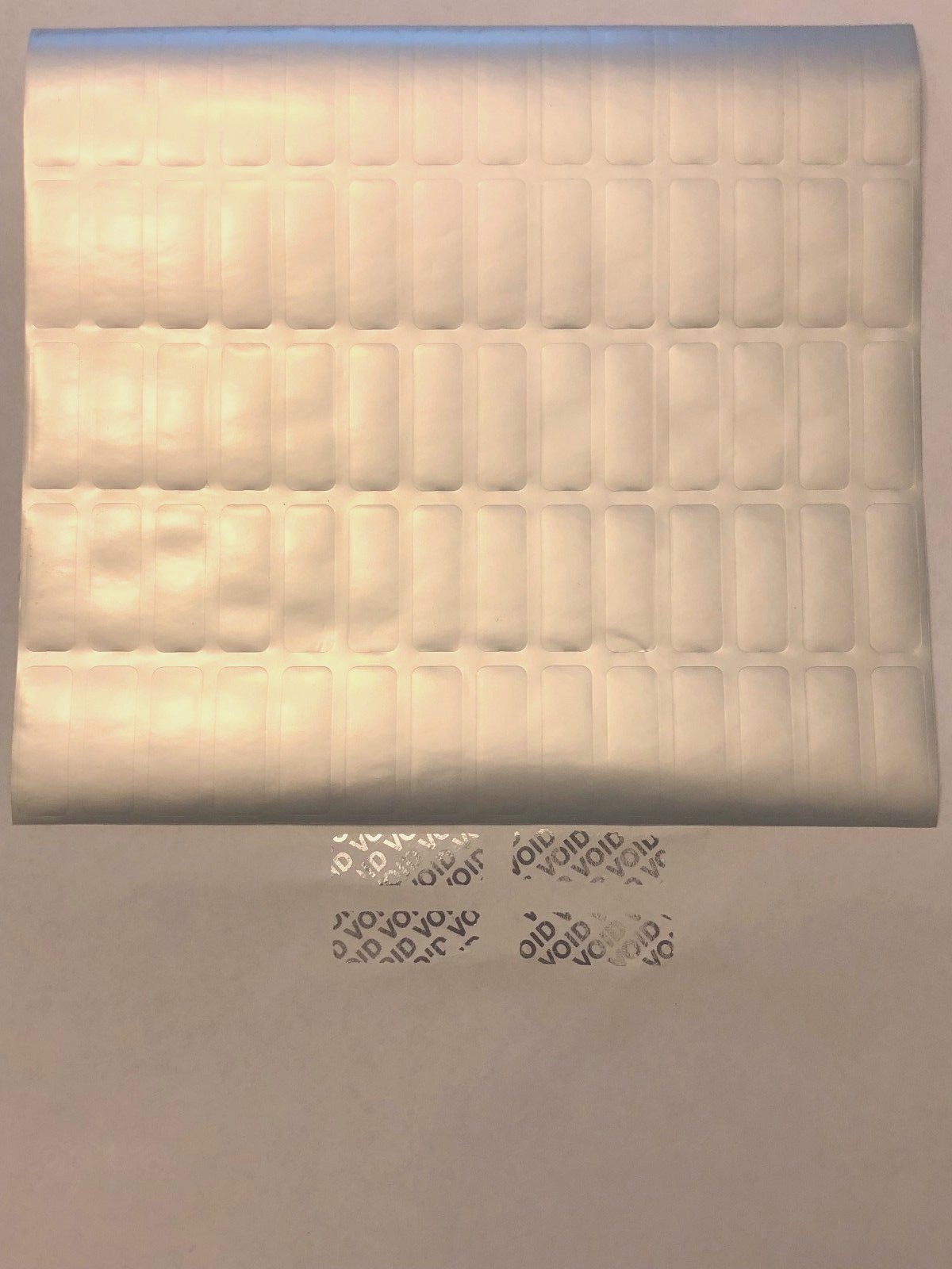 70 Hologram Sticker 30mm x10mm Security Seal Tamper Proof Warranty Void Label