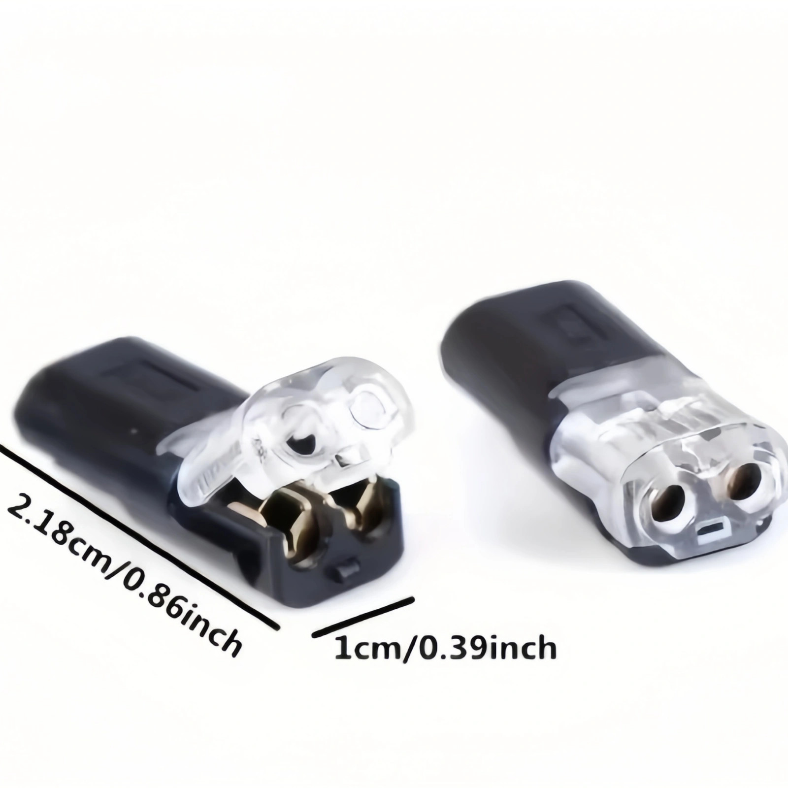 50 pcs Double-Wire Plug-in Connector Led Light Strip Fast Connectors with 2Pin