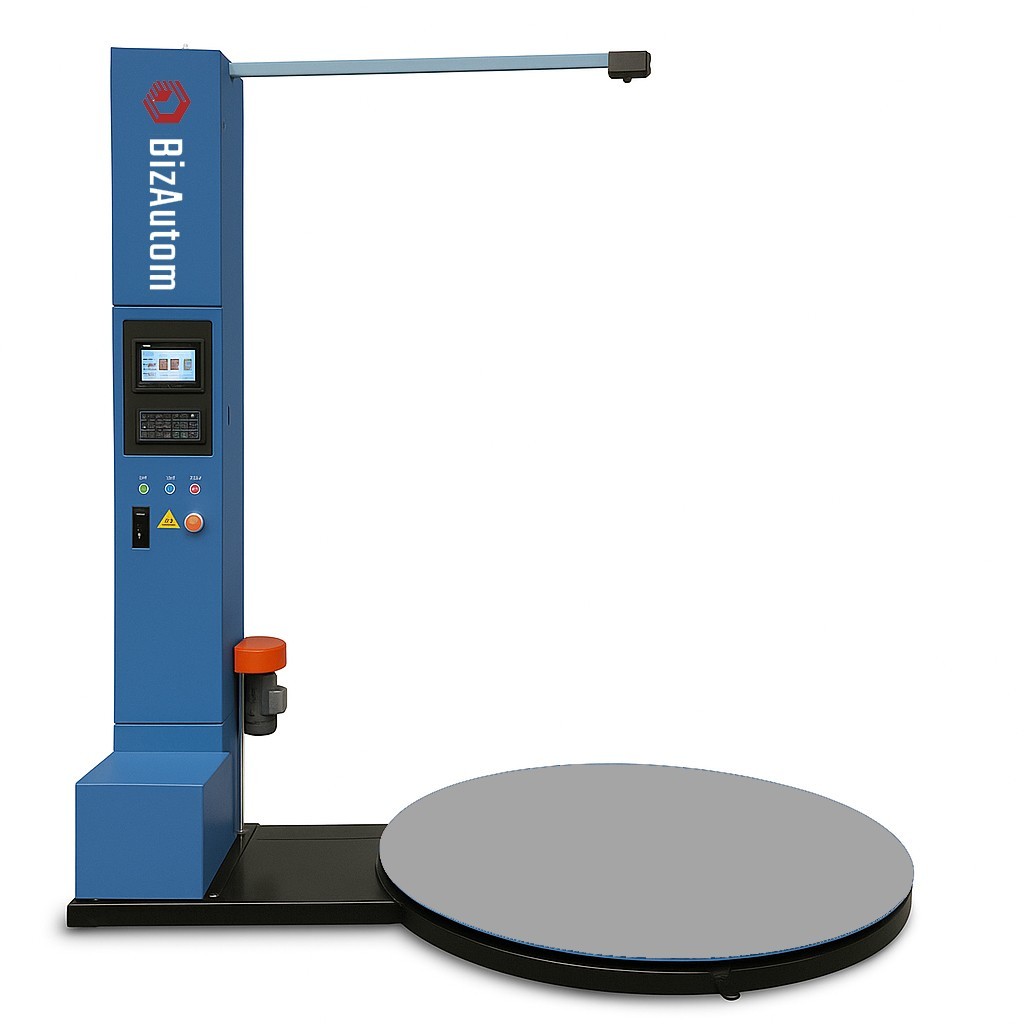 BizAutom BA-K120S G4 Stretch Wrap Machine w/ 3D Scale & Label Printer System