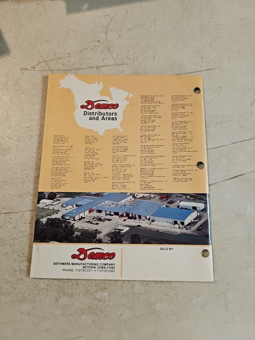 Vintage Demco Sprayer Equipment Catalog No. 39