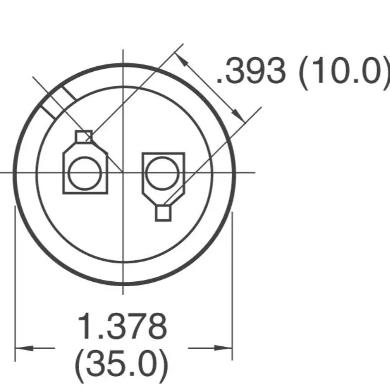 (2 PCS) CAPACITOR, PANASONIC, 22000UF, 35V, 35X52mm, ECOS1VA223EA, 20%