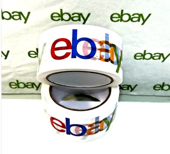 1~2 Rolls eBay Branded Packing Tape Packaging Shipping Tape 2″x75 Yard