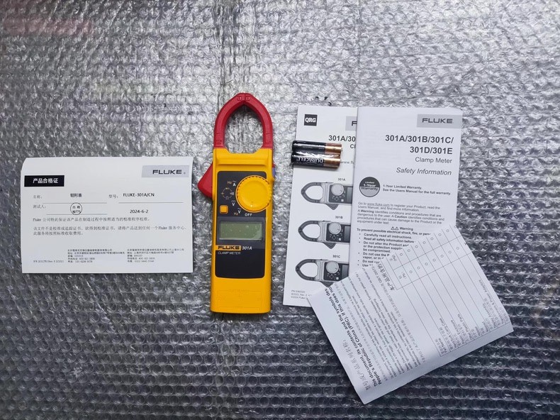 1PC New Fluke 301A/301A+ Digital AC Clamp Meter Handheld Voltage Current Tester