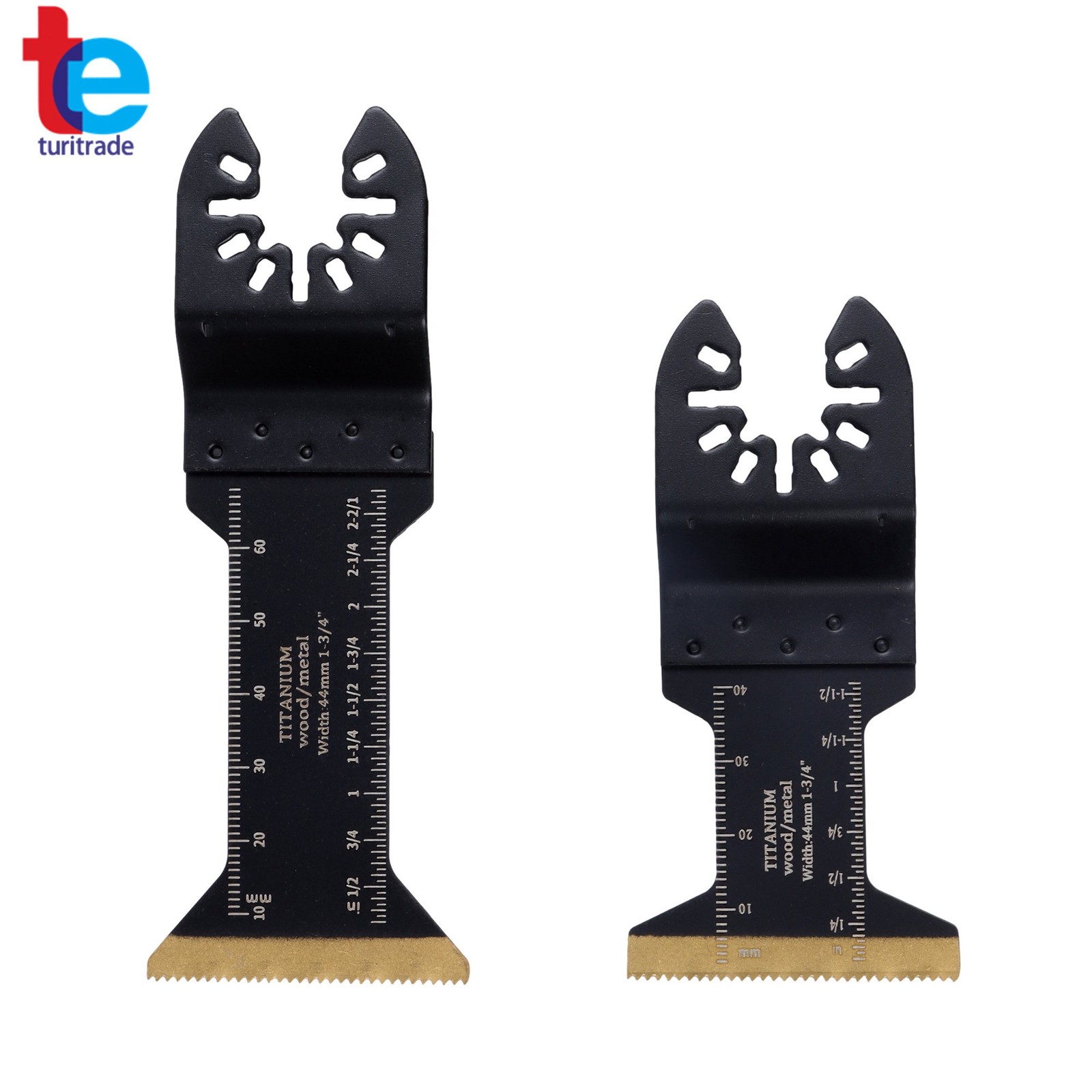 12 PIECES TITANIUM OSCILLATING SAW BLADES EXTENDED METAL CUTTING BLADES