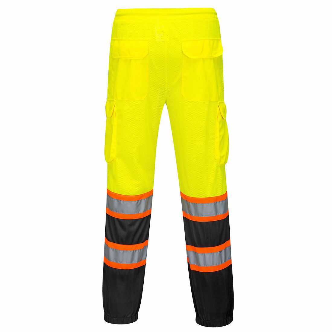 Portwest US388 Two Tone Hi-Vis Reflective Safety Work Mesh Cargo Overpants ANSI