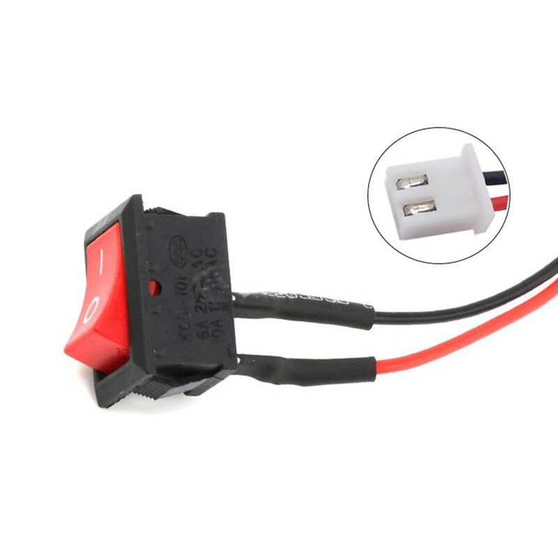On/Off Small Rectangular Rocker Switch 2 Pin 2 Position KCD11 XH2.54mm / PH2.0mm