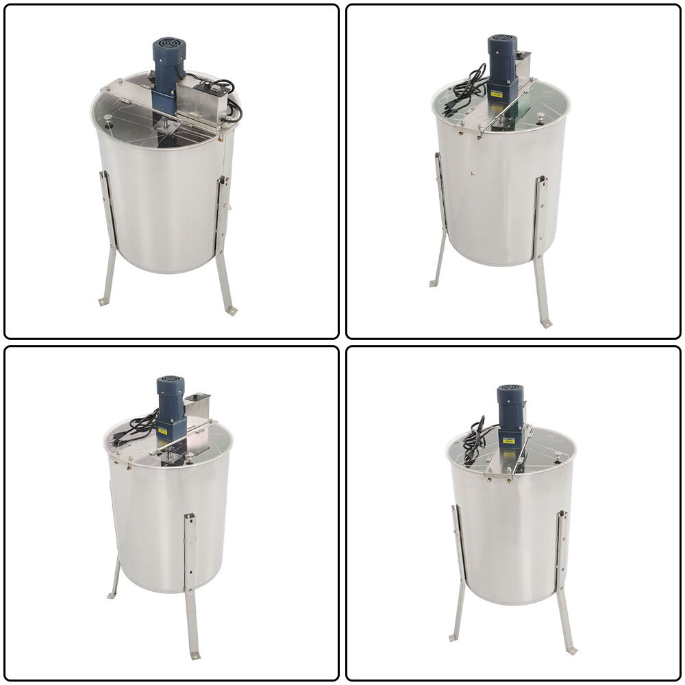 4/8 Frames Electric Honey Extractor Beekeeping Equipment 1300RPM Stainless Steel