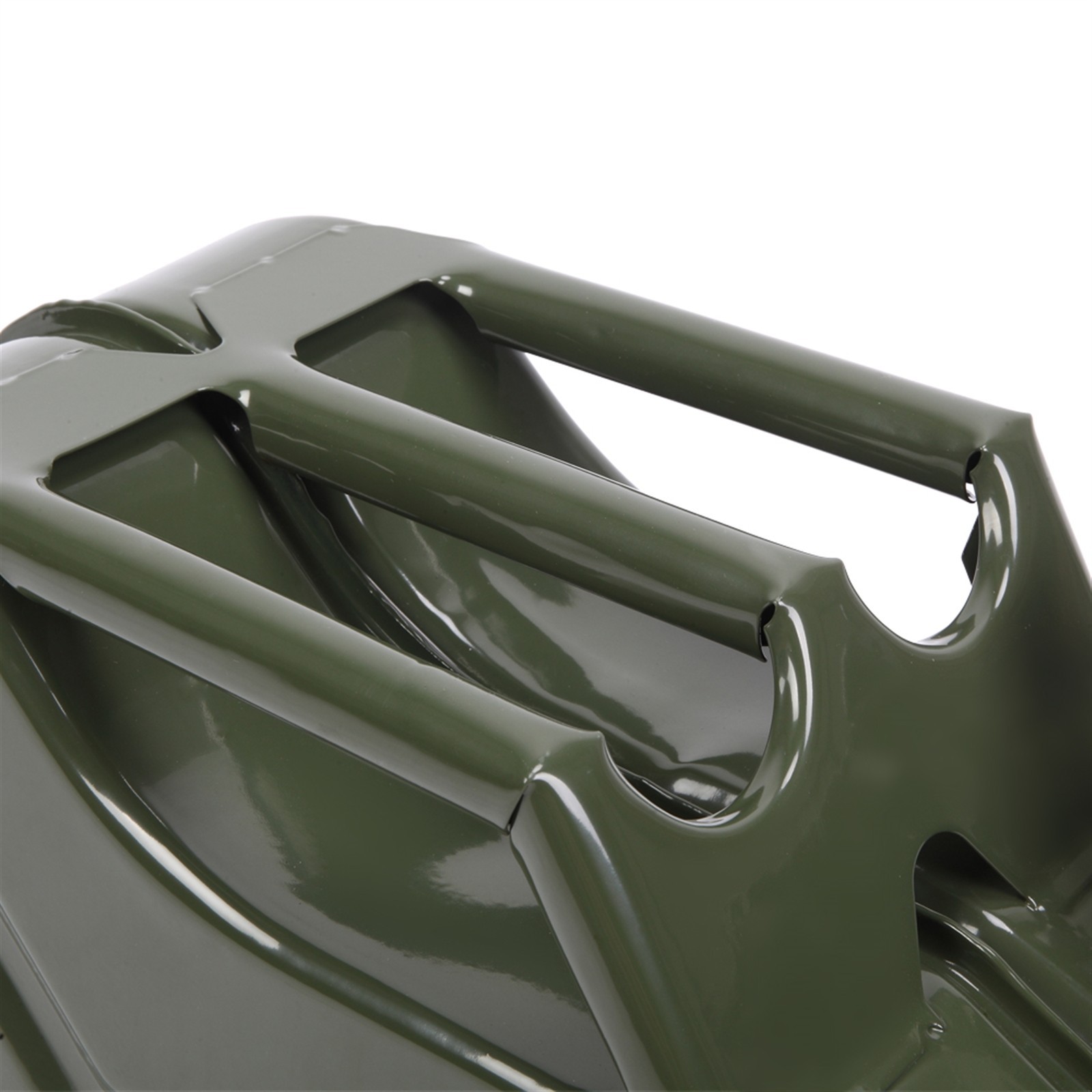 10L Gas Metal Can Gasoline Fuel Container Diesel Tank Green w/ Inverted Oil Pipe