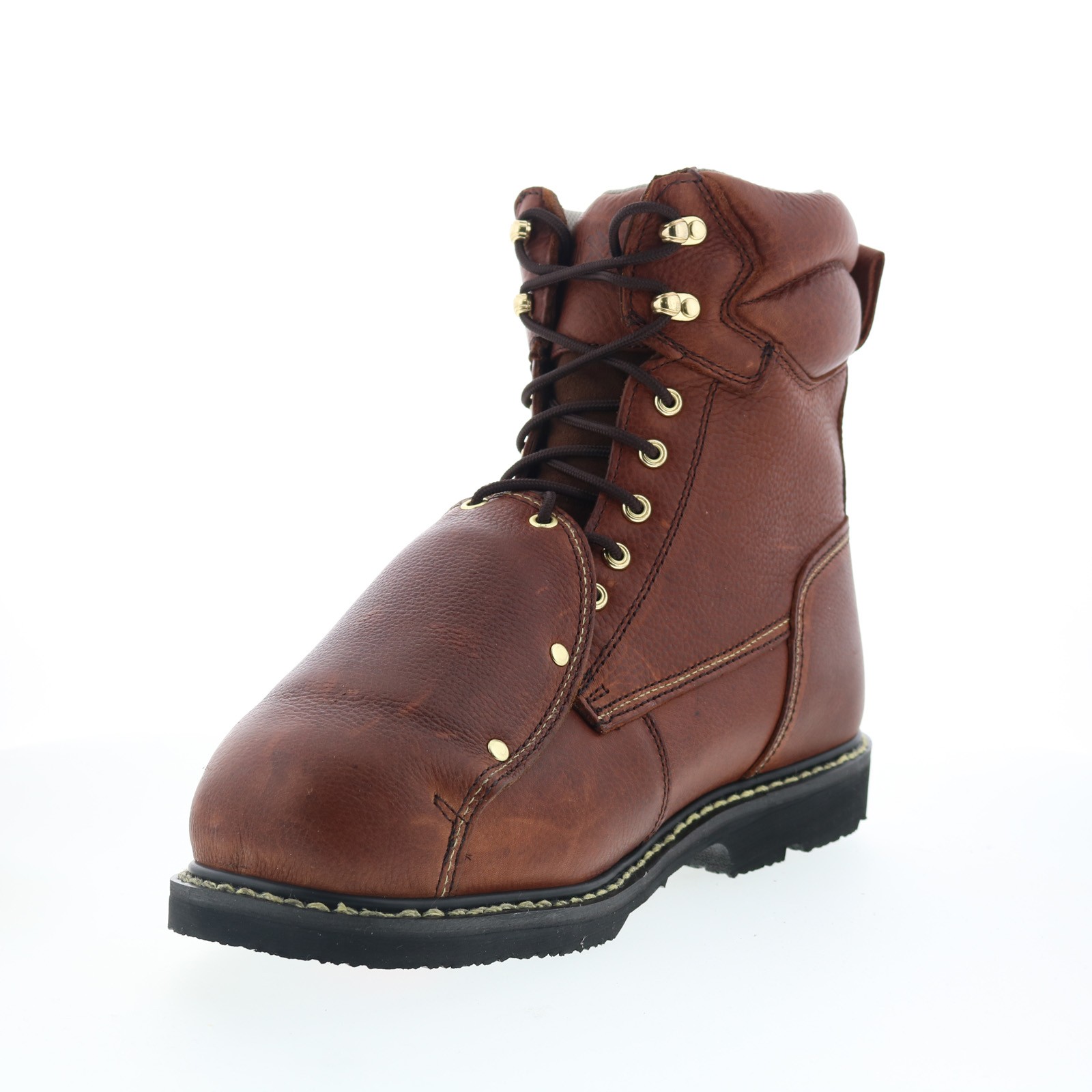 Iron Age Groundbreaker 8″ EH Steel Toe MetGuard Mens Brown Work Boots