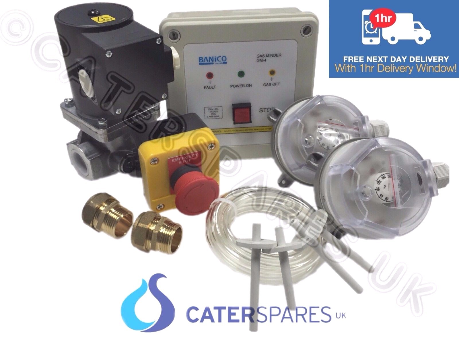 GAS INTERLOCK MINDER SYSTEM FOR COMMERCIAL KITCHENS SOLENOID VALVE 1/2″ (15mm)