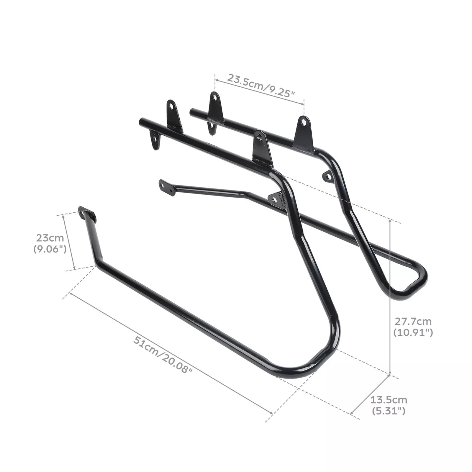 BriSunshine Hard Saddlebag Saddle bag Conversion Brackets For Harley Softail