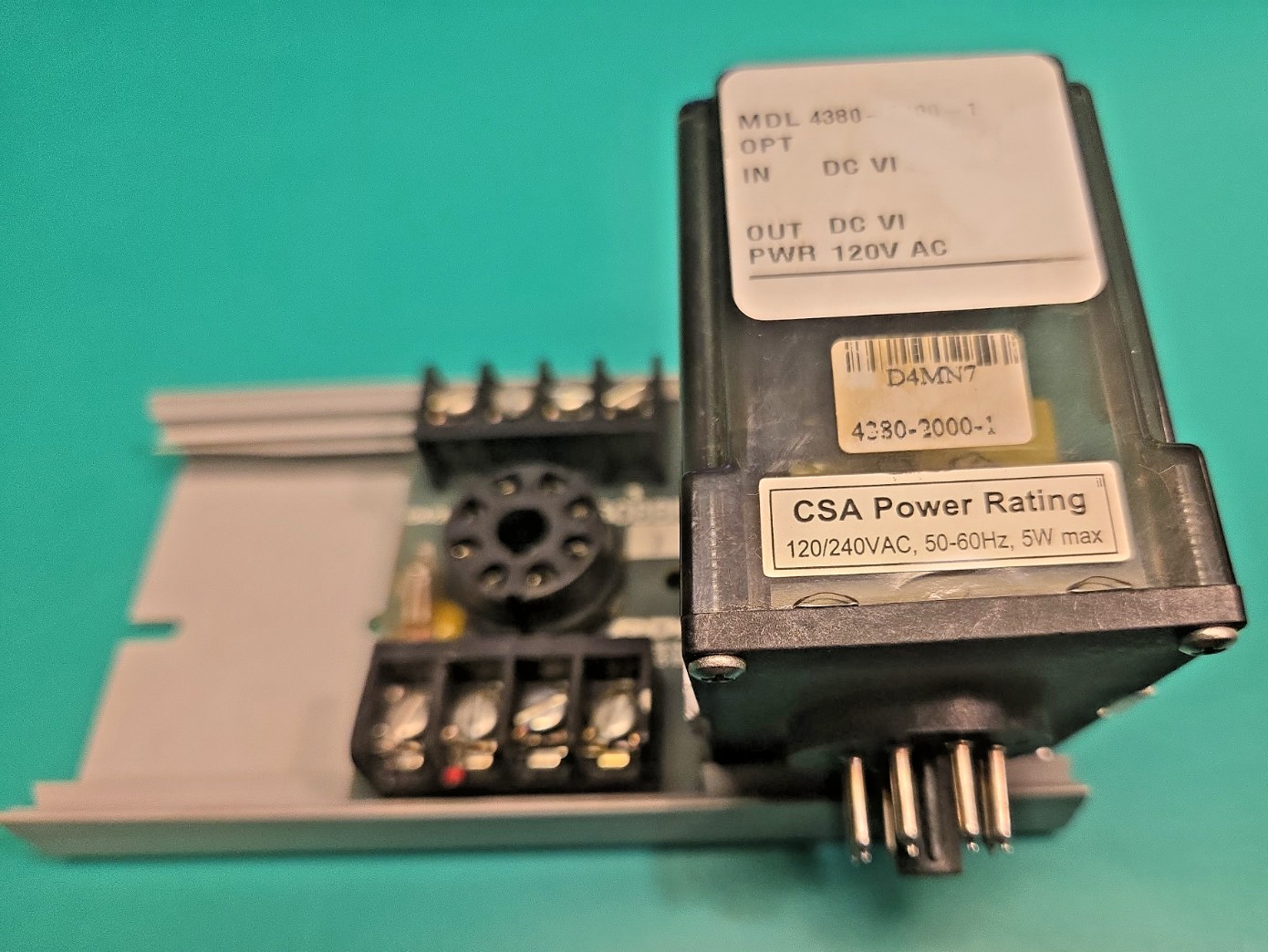 Action Pak MDL 4380-2000-1 Signal Conditioner RDI 608BR relay base MDL438020001