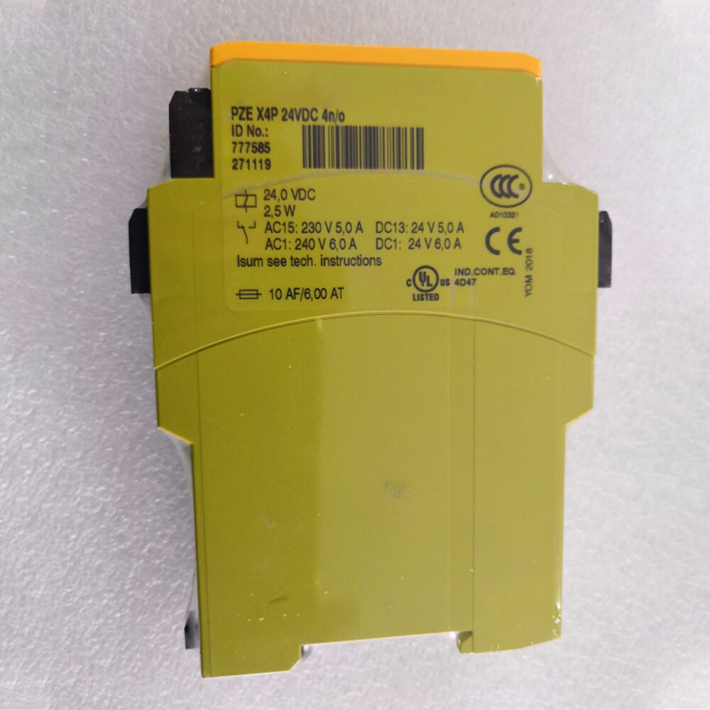 Safety Relay For Pilz PZE X4P 777585 24VDC 4n/o