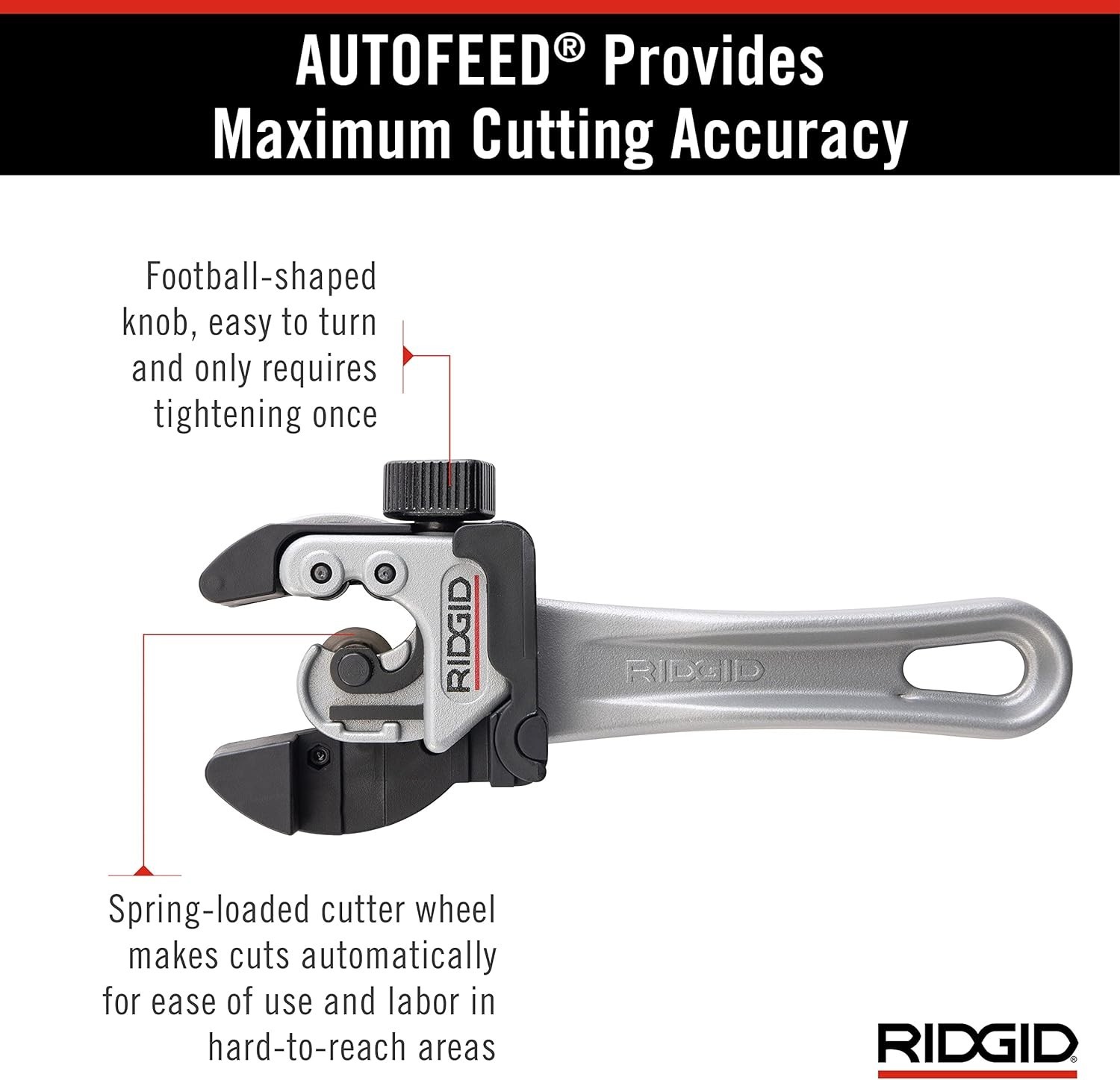 Lightweight Close Quarters Tubing Cutter with Ergonomic Grip & Automatic Feed