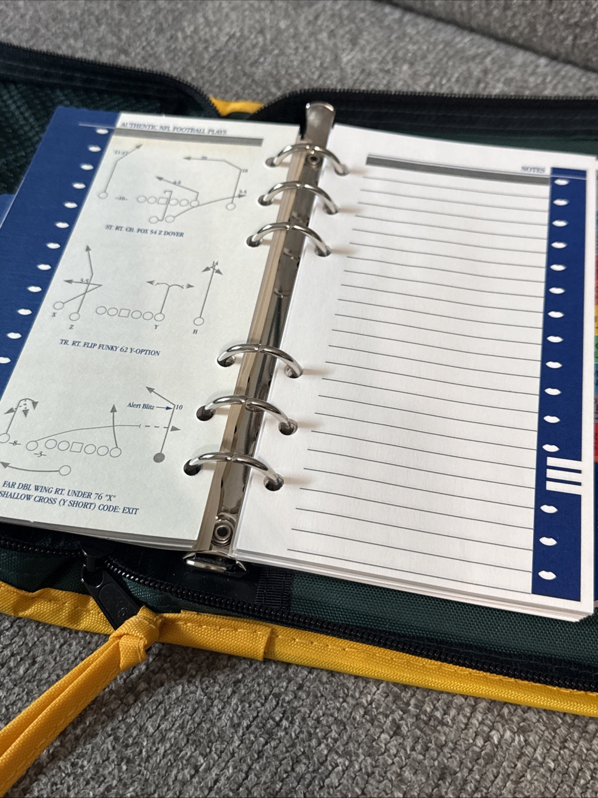 NOB VTG 1995 Mead NFL Green Bay Packers Zip Student Planner 6″ x 9″ FREE SHIPPNG