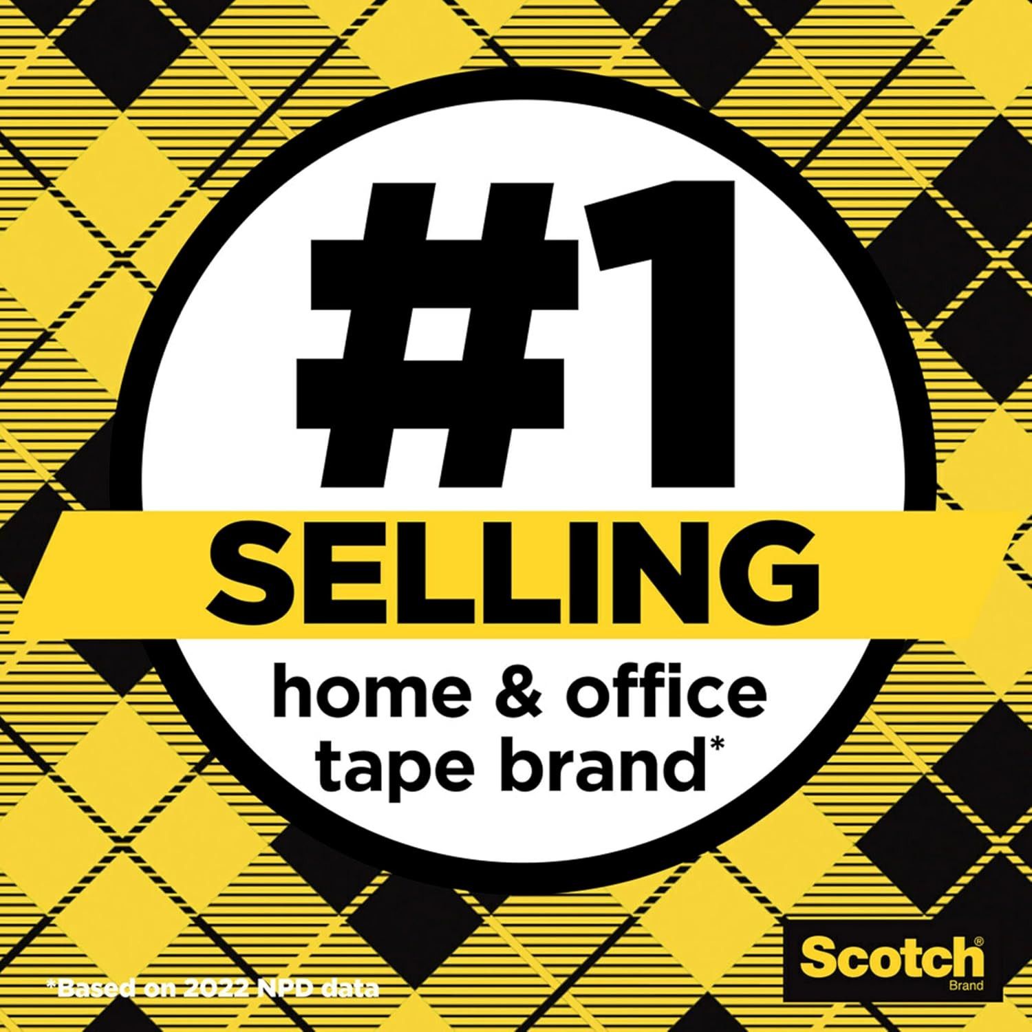 Scotch Double-Sided Tape, 1/2 in X 250 in (12.7 Mm X 6.35 M), 3