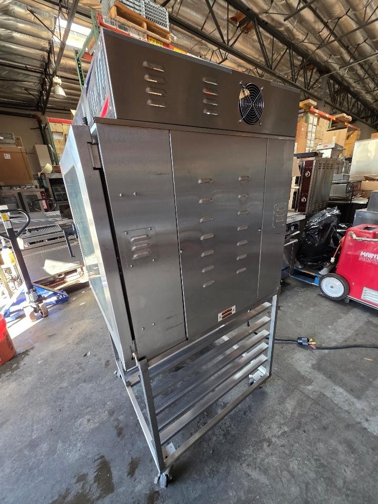 Nu‑Vu RM‑5T Single-Deck Countertop Convection Oven Stainless Steel Mobile Stand