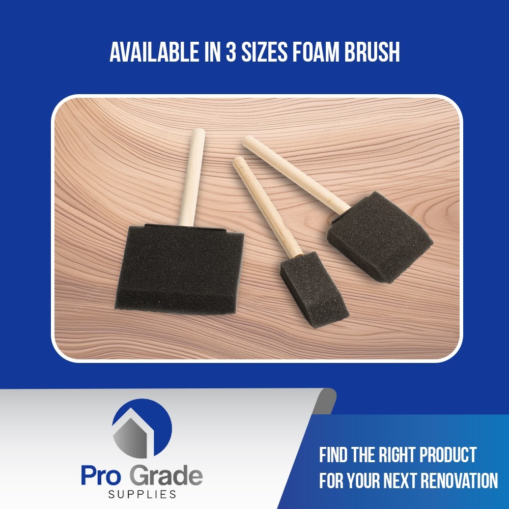 Pro Grade – Foam Brushes – 2 Inch – 48 Piece Poly Foam Brush Set