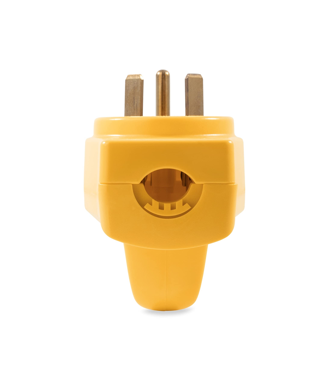 Camco 30 Amp RV Male Replacement Plug with Power Grip Handle ETL Listed