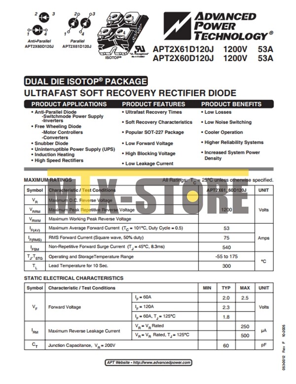 1QTY Brand New Module APT APT2X61D120J Quality Assurance 100%