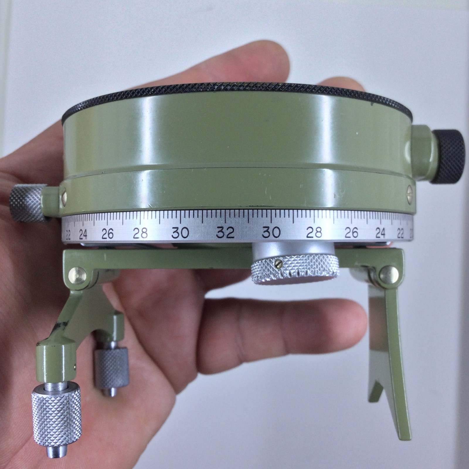 Rare Wild Heerbrugg Switzerland Circular Compass Green