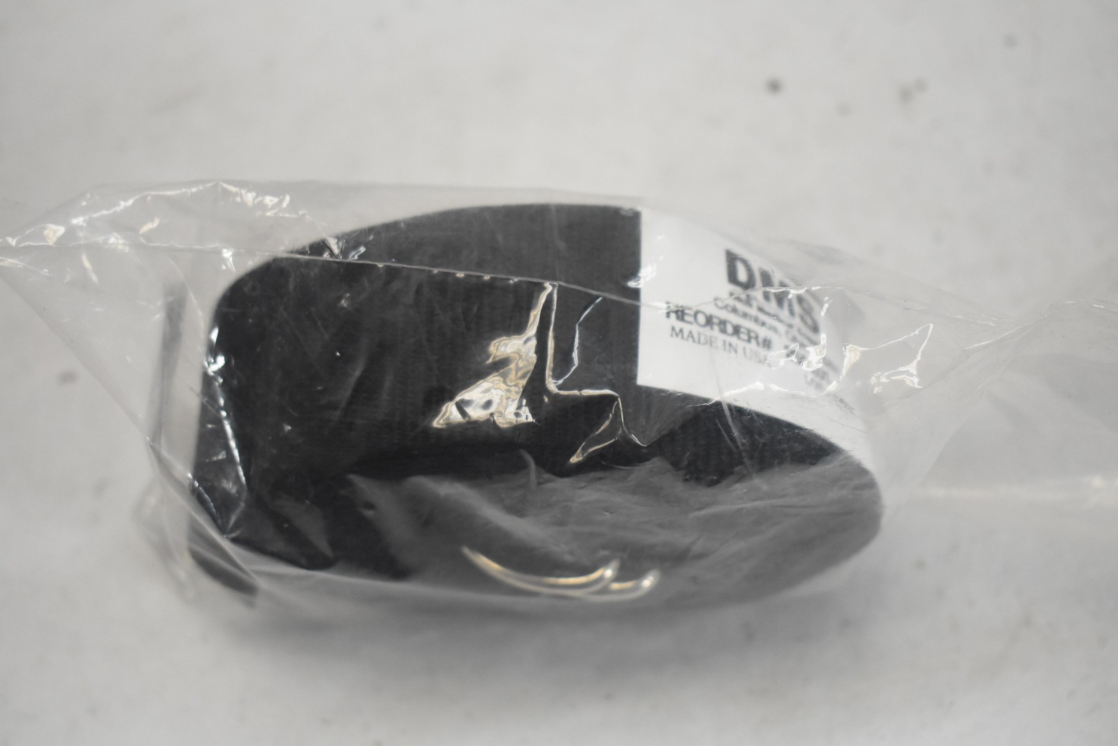 DMS 250201 Black Nylon Medical Webbing Strap Belt Roll Metal D-Rings Made USA