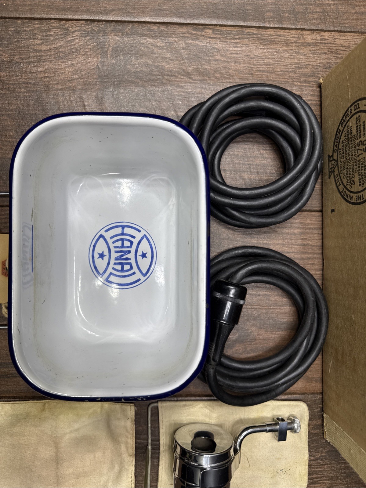 Vintage Hanau Electric Compound Heater Dental Lab Basin With Original Box