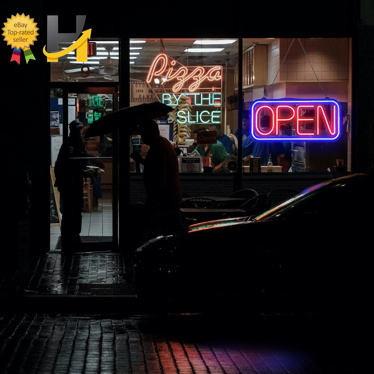 Open Signs for Business 32X16 Inch Large Bright Open Sign Neon Led Lighted