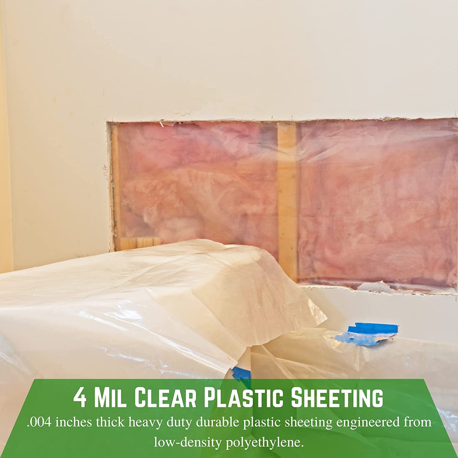 Poly Cover – 4 Mil Clear Plastic Sheeting