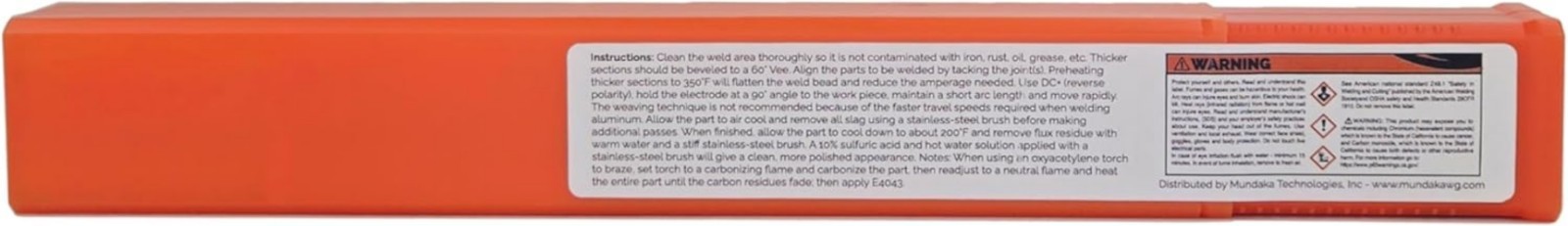 Aluminum E4043 Stick Electrode Rod 3/32″ x 14″ – 0.5 Lb = 26 Rods