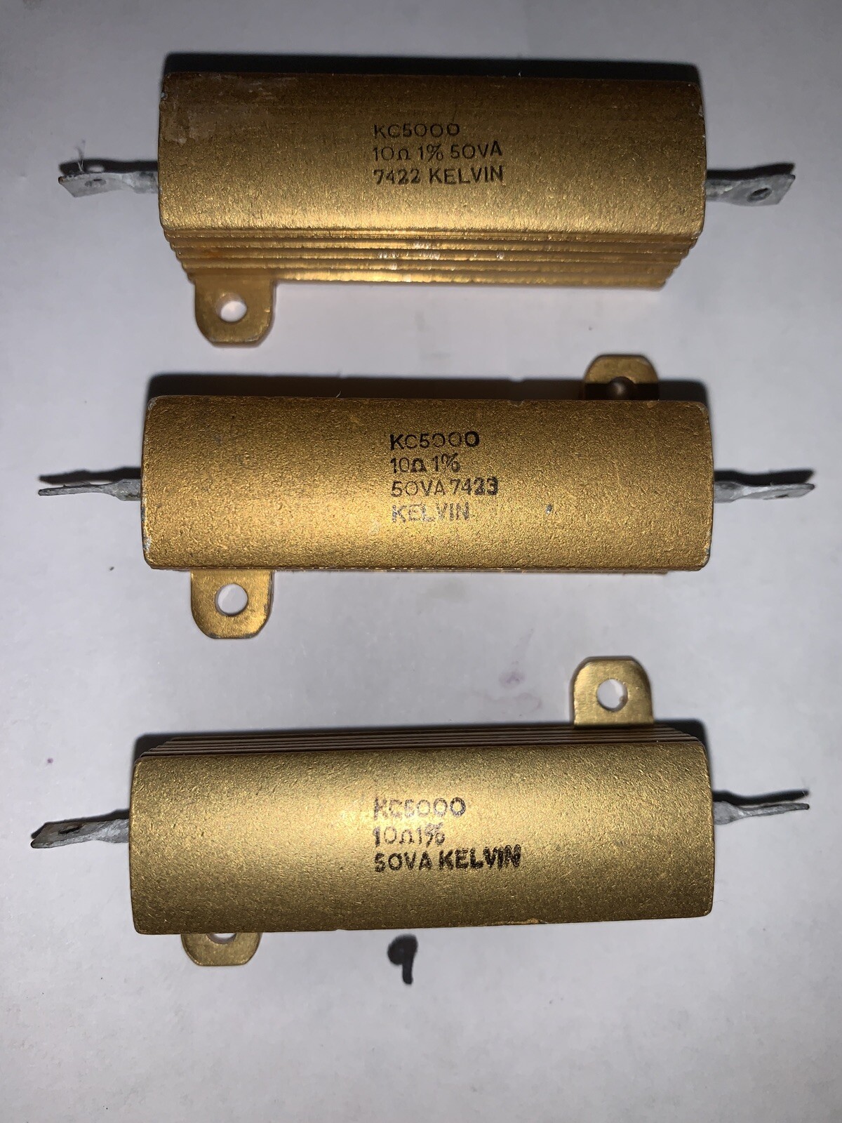 10 Ohm 50 Watt 1% Tolerance Resistor By SOVA KELVIN Brand New 3 Pack