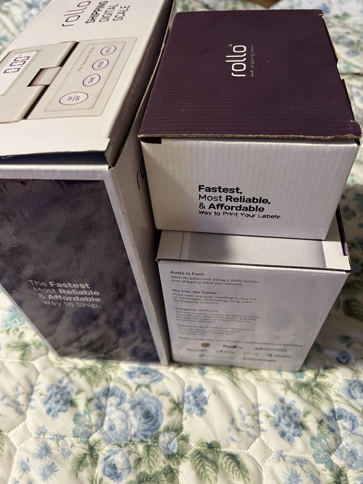 ALL 3-White Rollo X1040-Wireless Thermal Label Printer&Shipping Scale&500 Labels